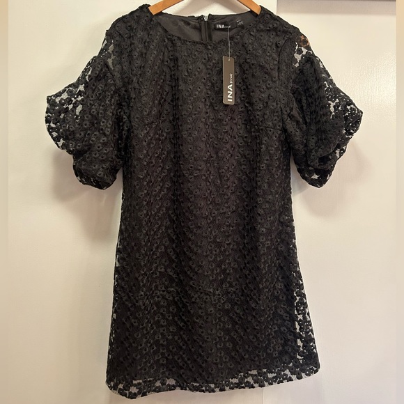 Ina Dresses & Skirts - Ina NWT black mini dress, lace, lined